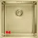 FRANKE Design K�chensp�le Mythos Masterpiece BXM 210/110-40 Edelstahlsp�le Gold F-INOX 3 in 1 Siebkorb als Stopfenventil