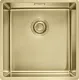 FRANKE Design K�chensp�le Mythos Masterpiece BXM 210/110-40 Edelstahlsp�le Gold F-INOX 3 in 1 Siebkorb als Stopfenventil