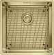 FRANKE Design K�chensp�le Mythos Masterpiece BXM 210/110-40 Edelstahlsp�le Gold F-INOX 3 in 1 Siebkorb als Stopfenventil