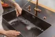 FRANKE Design K�chensp�le Mythos Masterpiece BXM 210/110-68 Edelstahlsp�le Anthracite F-INOX 3 in 1 Siebkorb als Druckknopfventil