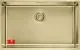 FRANKE Design K�chensp�le Mythos Masterpiece BXM 210/110-68 Edelstahlsp�le Gold F-INOX 3 in 1 Siebkorb als Stopfenventil