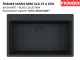 FRANKE Kchensple Maris MRG 610-73 A HLB Fragranit+ Granitsple Black Matt - Black Collection Einbausple mit Siebkorb als Stopfenventil