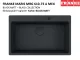 FRANKE Kchensple Maris MRG 610-73 A HLB Fragranit+ Granitsple Black Matt - Black Collection Einbausple mit Siebkorb als Drehknopfventil