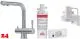 FRANKE Atlas Clear Water L Set 3-Wege Kchenarmatur Festauslauf Edelstahl massiv mit Trinkwasserfiltersystem