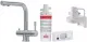FRANKE Atlas Clear Water L Set 3-Wege Kchenarmatur Festauslauf Edelstahl massiv mit Trinkwasserfiltersystem
