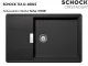 SCHOCK Kchensple Tia D-100LS Cristadur Nano-Granitsple / Einbausple mit Drehexcenter