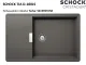 SCHOCK Kchensple Tia D-100LS Cristadur Nano-Granitsple / Einbausple mit Drehexcenter