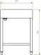 DREILICH Waschrinne 510 UB-1400 mit Schrze bodenstehend mit Unterbau gekantete und geschweite Konstruktion Lnge 1400mm (3502180253)