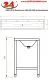 DREILICH Waschrinne 405 UB-2400 ohne Schrze Hahnlochbank bodenstehend mit Unterbau geschweite Konstruktion Lnge 2400mm (3502180243)