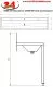DREILICH Waschrinne 405SW WF-2100 ohne Schrze mit Spritzwand HLB wandhngend mit Winkelfen geschweite Konstruktion Lnge 2100mm (3502180221)