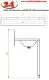 DREILICH Waschrinne 405SW WF-2800 ohne Schrze mit Spritzwand HLB wandhngend mit Winkelfen geschweite Konstruktion Lnge 2800mm (3502180223)