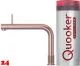 QUOOKER FRONT VAQ PRO3 Einhebelmischer Kupfer Rose' PVD & 100C Armatur Kochendwasserhahn (PRO3FTRCO)