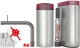QUOOKER FRONT Gunmetal PVD COMBI (+) B mit CUBE 2 *Der Wasserhahn, der alles kann! (COMBI+FTGMECUBE)