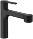 KWC Kchenarmatur Ava 2.0 10.461.032.176FL Einhebelmischer Matt Black mit Zugauslauf und Brausefunktion (125365)