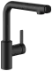 KWC Kchenarmatur FIT 10.541.002.176FL Einhebelmischer Matt Black mit Zugauslauf und Brausefunktion Griffposition rechts (125577)