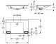 KWC PROFESSIONAL MEDCARE Einzelwaschtisch ANMW0048 Waschtisch MIRANIT fr Wandmontage unterfahrbar Barrierefrei* fr Rollstuhlfahrer geeignet