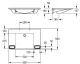 KWC PROFESSIONAL MEDCARE Einzelwaschtisch ANMW0052 ohne berlauf Waschtisch MIRANIT fr Wandmontage unterfahrbar Barrierefrei* fr Rollstuhlfahrer geeignet