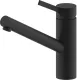 AQUACUCINA K�chenarmatur Amari 30000-S Einhebelmischer Matt Schwarz mit Festauslauf 360� schwenkbar
