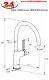 AQUACUCINA K�chenarmatur Amari 30008-S Einhebelmischer Matt Schwarz mit Festauslauf 180� schwenkbar