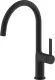 AQUACUCINA K�chenarmatur Amari 30008-S Einhebelmischer Matt Schwarz mit Festauslauf 180� schwenkbar