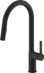 AQUACUCINA K�chenarmatur Amari 30006-S Einhebelmischer Matt Schwarz mit Schlauchbrause