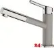 FRANKE Kchenarmatur Orbit Fragranit+ Farben Einhebelmischer mit Zugauslauf und Laminar Perlator 120 schwenkbarer Auslauf