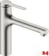 HANSGROHE Kchenarmatur Zesis M33 Edelstahl Finish Einhebelmischer 160 mit Ausziehbrause, 2jet, sBox lite (74804800)