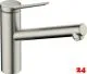 HANSGROHE Kchenarmatur Zesis M33 Edelstahl Finish Einhebelmischer 150 mit Festauslauf, 1jet (74802800)