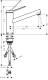 HANSGROHE Kchenarmatur Zesis M33 Mattschwarz Einhebelmischer 150 mit Festauslauf, 1jet Niederdruck (74806670)