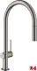 HANSGROHE Kchenarmatur Talis M54 Brushed Black Chrome Einhebelmischer 210 mit Ausziehbrause, 2jet (72800340)