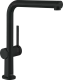 HANSGROHE Kchenarmatur Talis M54 Mattschwarz Einhebelmischer 270 mit Festauslauf Schwenkbereich einstellbar, 1jet Niederdruck (72859670)