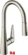 HANSGROHE Kchenarmatur Talis M51 Edelstahl Finish Einhebelmischer 200 EcoSmart mit Ausziehbrause, 2jet (72817800)
