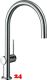 HANSGROHE Kchenarmatur Talis M54 Chrom Einhebelmischer 220 EcoSmart mit Festauslauf Schwenkbereich einstellbar, 1jet (72843000)
