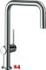 HANSGROHE Kchenarmatur Talis M54 Chrom Einhebelmischer U 220 EcoSmart mit Festauslauf Schwenkbereich einstellbar, 1jet (72844000)