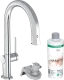 HANSGROHE Kchenarmatur Aqittura M91 Chrom FilterSystem 210 mit Ausziehauslauf, 1jet, sBox, Starter Set (76800000)