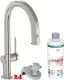 HANSGROHE Kchenarmatur Aqittura M91 Edelstahl Finish FilterSystem 210 mit Ausziehauslauf, 1jet, sBox, Starter Set (76800800)