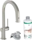 HANSGROHE Kchenarmatur Aqittura M91 Edelstahl Finish FilterSystem 210 mit Ausziehauslauf, 1jet, sBox, Starter Set (76800800)
