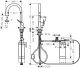 HANSGROHE Kchenarmatur Aqittura M91 Chrom FilterSystem 210 mit Ausziehauslauf, 1jet, Starter Set (76801000)