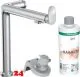 HANSGROHE Kchenarmatur Aqittura M91 Chrom FilterSystem 240 mit Festauslauf, 1jet, Starter Set (76802000)