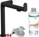 HANSGROHE Kchenarmatur Aqittura M91 Mattschwarz FilterSystem 240 mit Festauslauf, 1jet, Starter Set (76802670)
