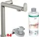HANSGROHE Kchenarmatur Aqittura M91 Edelstahl Finish FilterSystem 240 mit Festauslauf, 1jet, Starter Set (76802800)