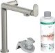 HANSGROHE Kchenarmatur Aqittura M91 Edelstahl Finish FilterSystem 240 mit Festauslauf, 1jet, Starter Set (76802800)