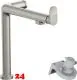 HANSGROHE Kchenarmatur Aqittura M91 Edelstahl Finish FilterSystem 240 mit Festauslauf, 1jet (76804800)