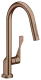 AXOR Kchenarmatur Citterio Brushed Red Gold Einhebelmischer 250 mit Zugauslauf als Ausziehbrause Schwenkbereich einstellbar (39835310)