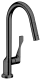 AXOR Kchenarmatur Citterio Polished Black Chrome Einhebelmischer 250 mit Zugauslauf als Ausziehbrause Schwenkbereich einstellbar (39835330)