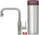 QUOOKER FLEX SQUARE VAQ PRO3 Einhebelmischer Zugauslauf Chrom & 100C Armatur Kochendwasserhahn (PRO3FXSCHR)