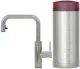 QUOOKER FLEX SQUARE COMBI B Einhebelmischer Zugauslauf Chrom & 100C Armatur Kochendwasserhahn (COMBIFXSCHR)