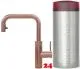 QUOOKER FLEX SQUARE COMBI B Einhebelmischer Zugauslauf Kupfer Rose' PVD & 100C Armatur Kochendwasserhahn (COMBIFXSRCO)