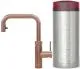 QUOOKER FLEX SQUARE COMBI B Einhebelmischer Zugauslauf Kupfer Rose' PVD & 100C Armatur Kochendwasserhahn (COMBIFXSRCO)