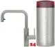 QUOOKER FLEX SQUARE COMBI (+) B Einhebelmischer Zugauslauf Chrom & 100C Armatur Kochendwasserhahn (COMBI+FXSCHR)